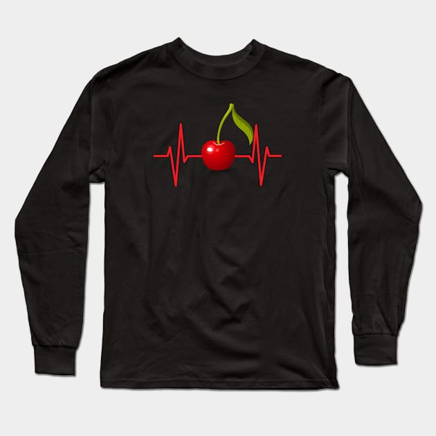 My heart beats for cherries Long Sleeve T-Shirt by MissMorty2